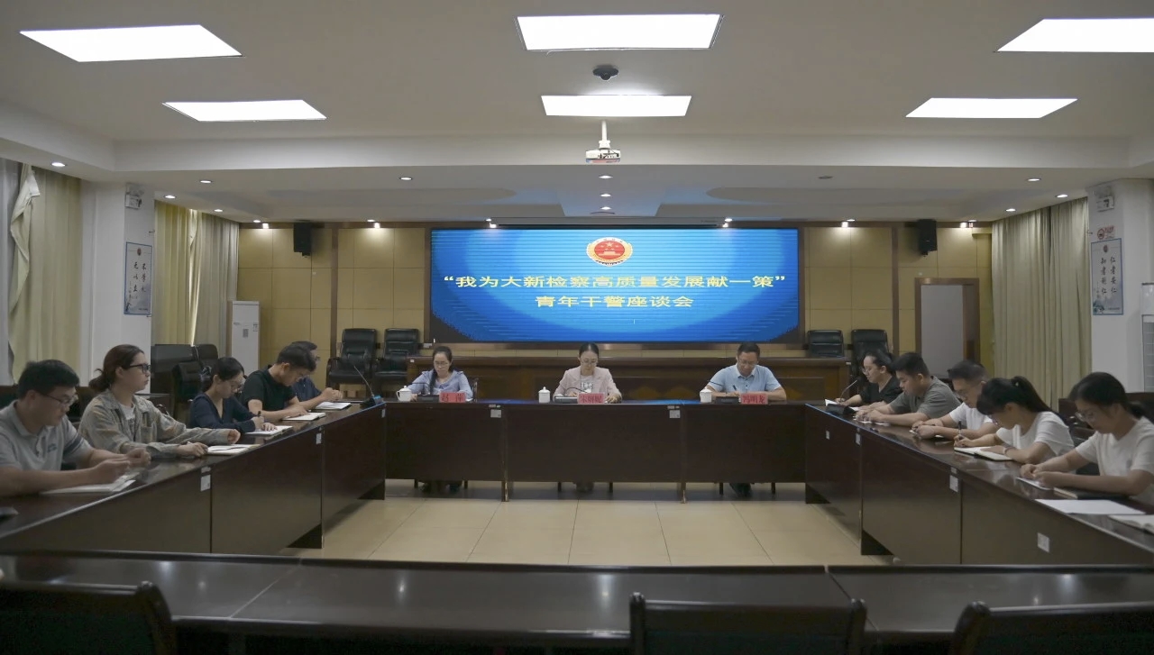 汇聚青年智慧 共绘发展蓝图——大新县检察院举办“我为大新检察高质量发展献一策”青年干警座谈会
